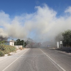 A fuoco una villa a Matinelle