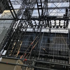 Il palco allestito a Bari per Vasco Rossi